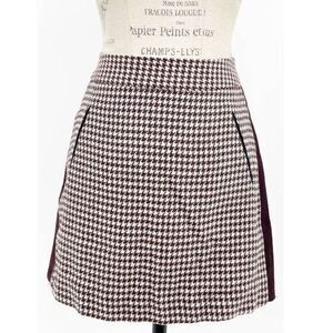 ZARA EUC Houndstooth Mini Plaid Skirt SMALL
